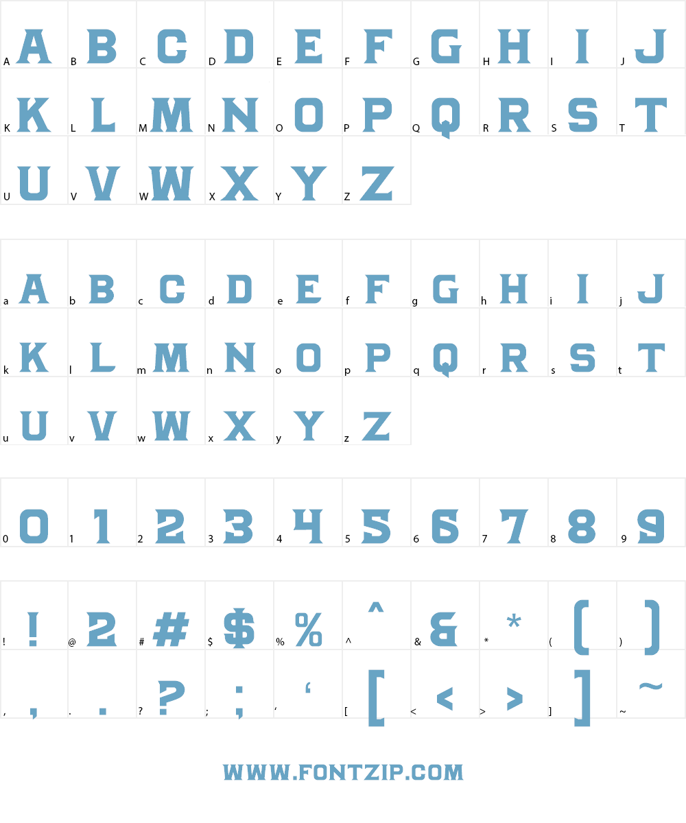 MJ Granada Font Character